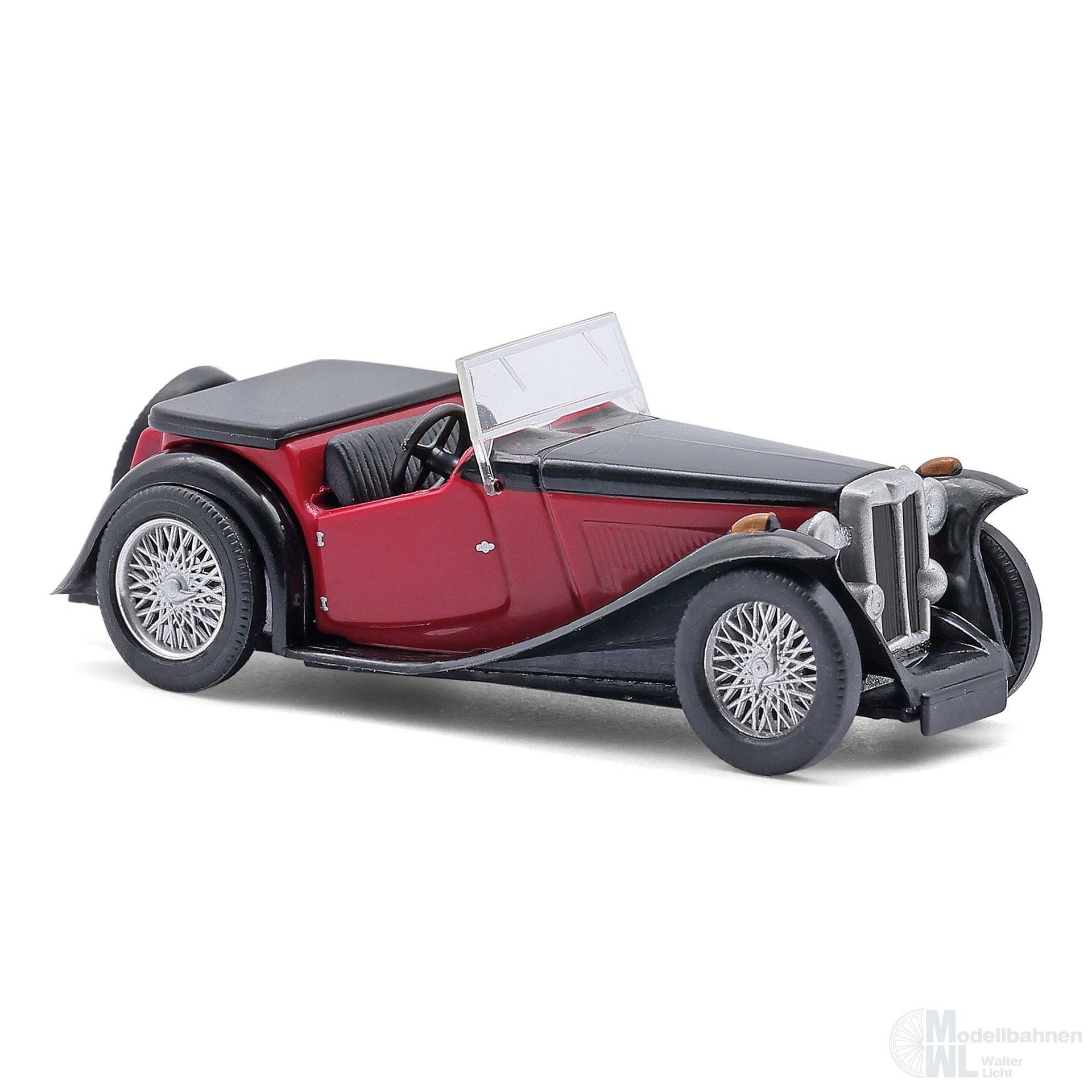 Busch 45919 - MG Midget schwarz/rot H0 1:87