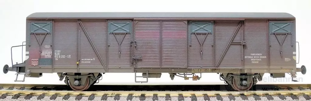 Exact Train 22094 - Güterwagen gedeckt NS Ep.IV Gbs Vredesteijn wagen gealtert H0/GL