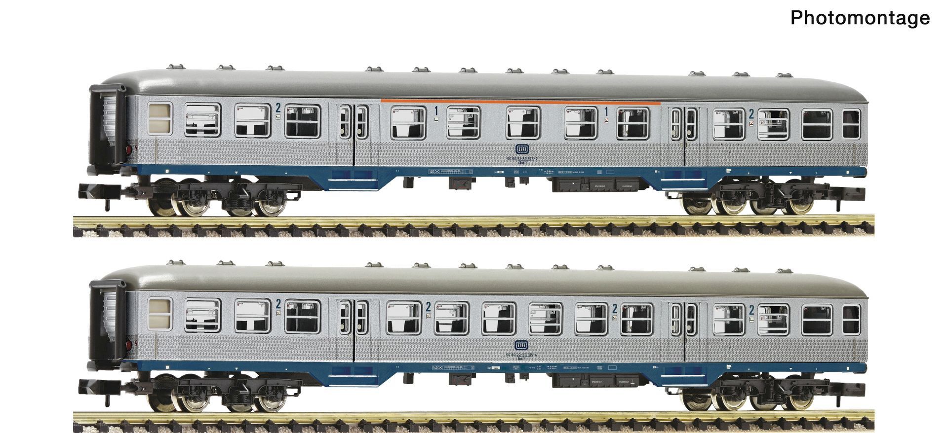 Fleischmann 6260111 - Nahverkehrswagen Set DB Ep.IV 2.tlg. N 1:160