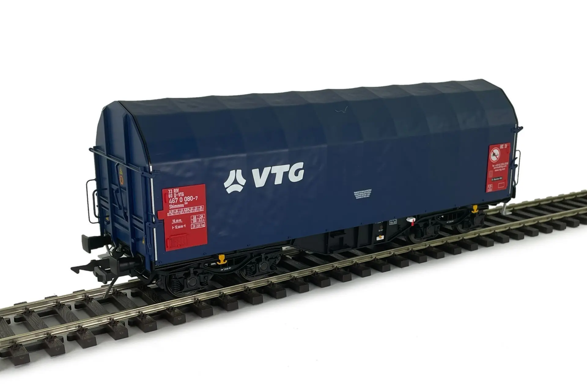 Lenz 42261-08 - Schiebeplanenwagen VTG Ep.VI Shimmns-tu 718 Spur 0