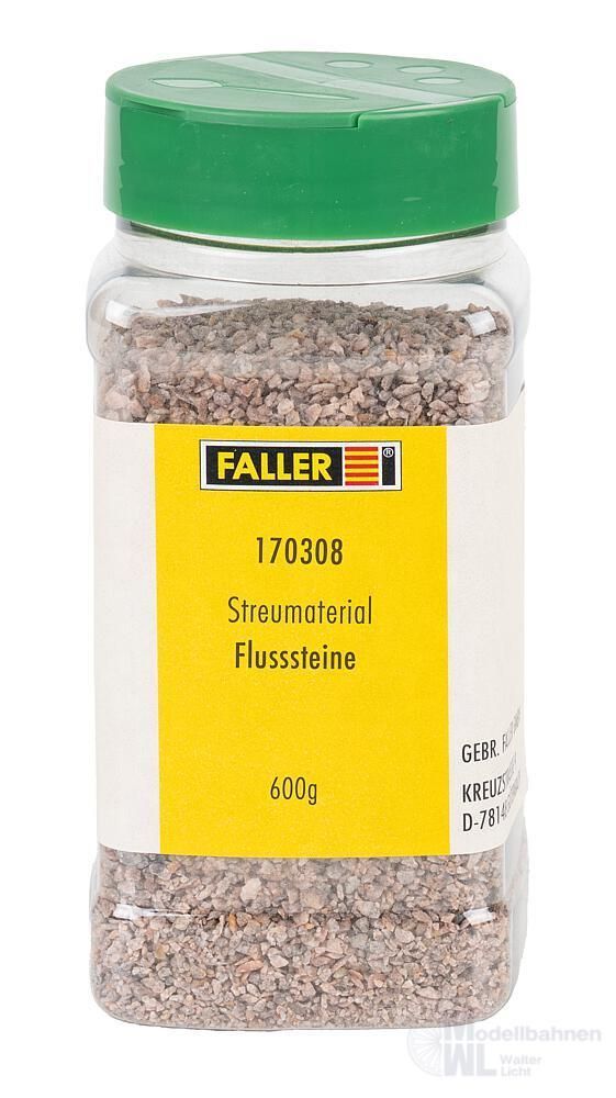 Faller 170308 - Streumaterial Flusssteine 600 g H0 1:87