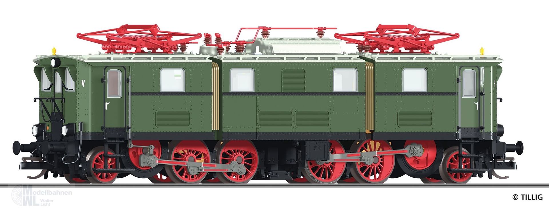 Tillig 96404 - E-Lok E 77 10 Museumslok Ep.VI TT 1:120 Tillig 96404 - E-Lok E 77 10 Museumslok Ep.VI TT 1:120