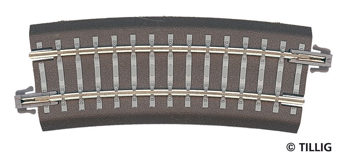 Tillig 83710 - Bettungsgleis gebogen R12 R310/15° TT 1:120