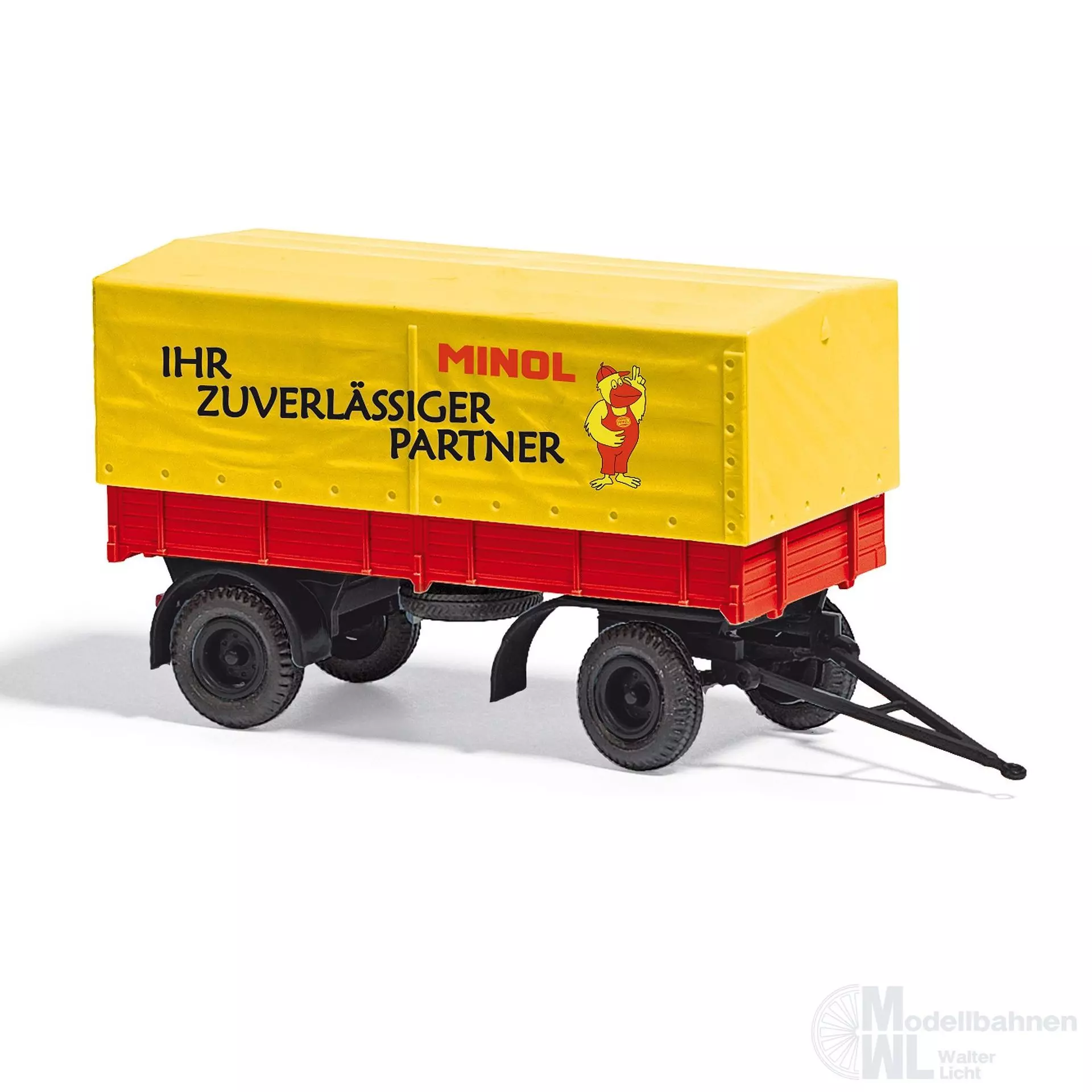 Busch 53358 - IFA HL 80 Anhänger/Plane Minol H0 1:87