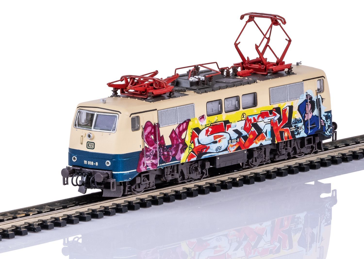Trix 16724 - MHI E-Lok BR 111 DB Ep.IV Graffiti N 1:160 Sound