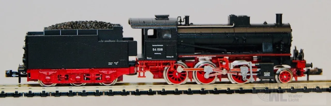 Trix 12904 - MINITRIX - Dampflok BR 54 1518 DRG Ep.II N 1:160