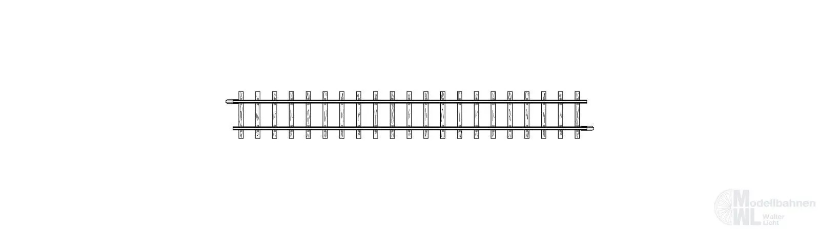 Bemo 4281000 - Gleis gerade 162,3 mm H0m