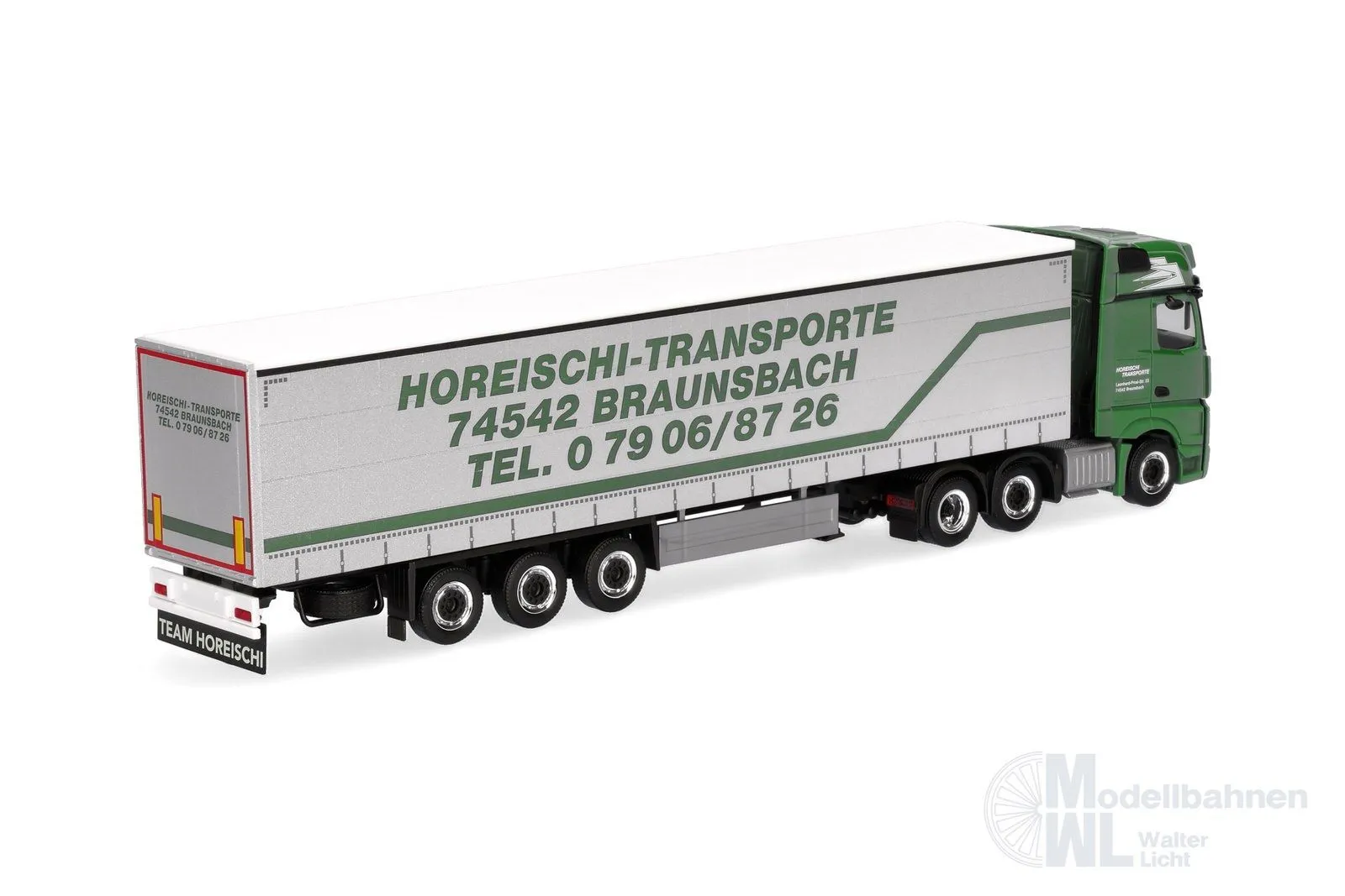 Herpa 320856 - Mercedes-Benz Actros L Giga 6x2 GardienPlanen-Sattelzug H0 1:87