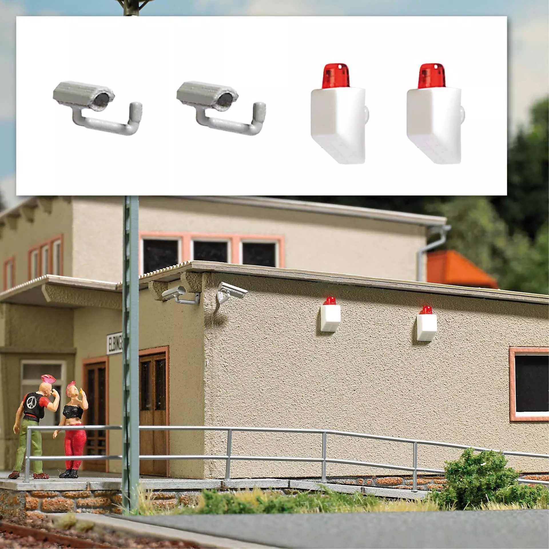 Busch 7755 - Kameras & Alarmanlagen H0 1:87