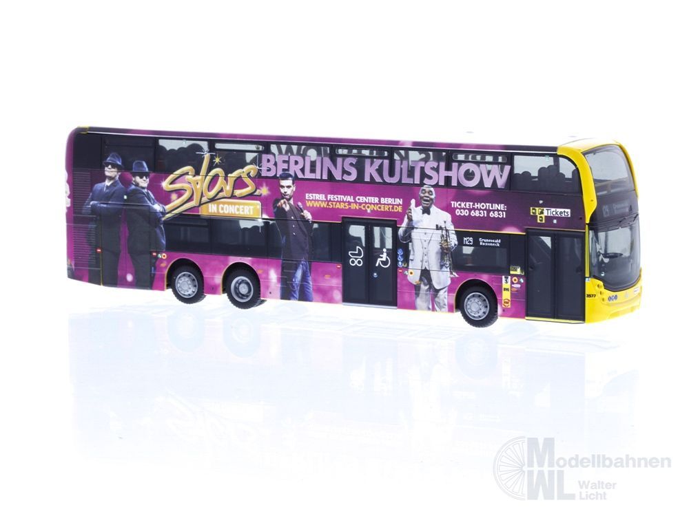 Rietze 78025 - Alexander Dennis Enviro500 BVG - Stars in Concert H0 1:87 Rietze 78025 - Alexander Dennis Enviro500 BVG - Stars in Concert H0 1:87