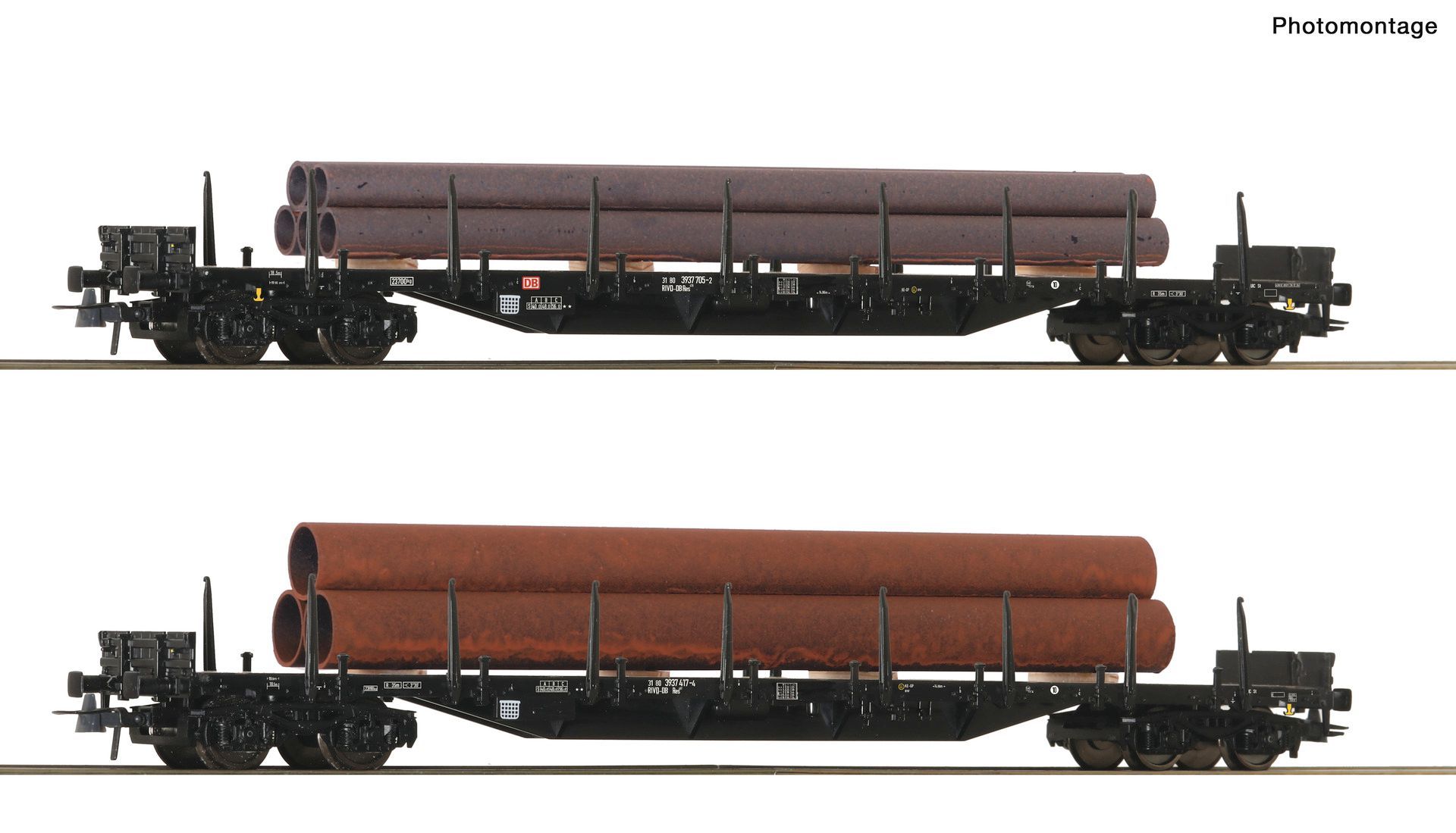 Roco 6600355 - Stahlzug Set DB Ep.VI 2.tlg. Set 3 H0/GL