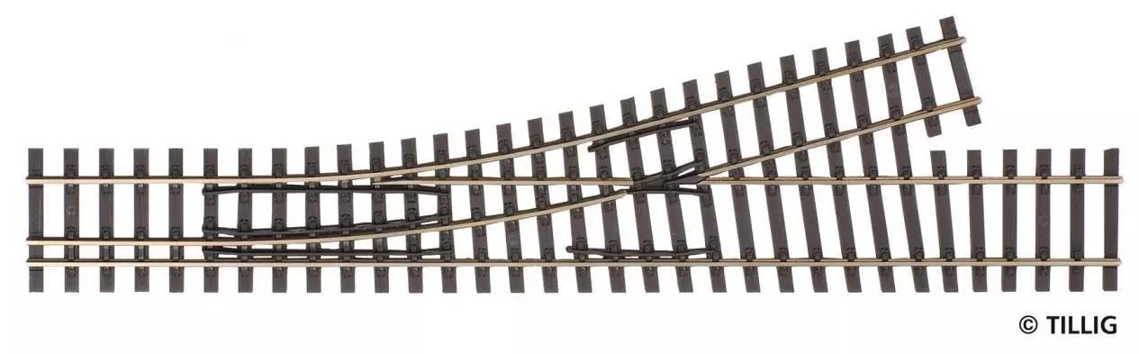 Tillig 85184 - Abzweig links H0-H0m Länge 228 mm