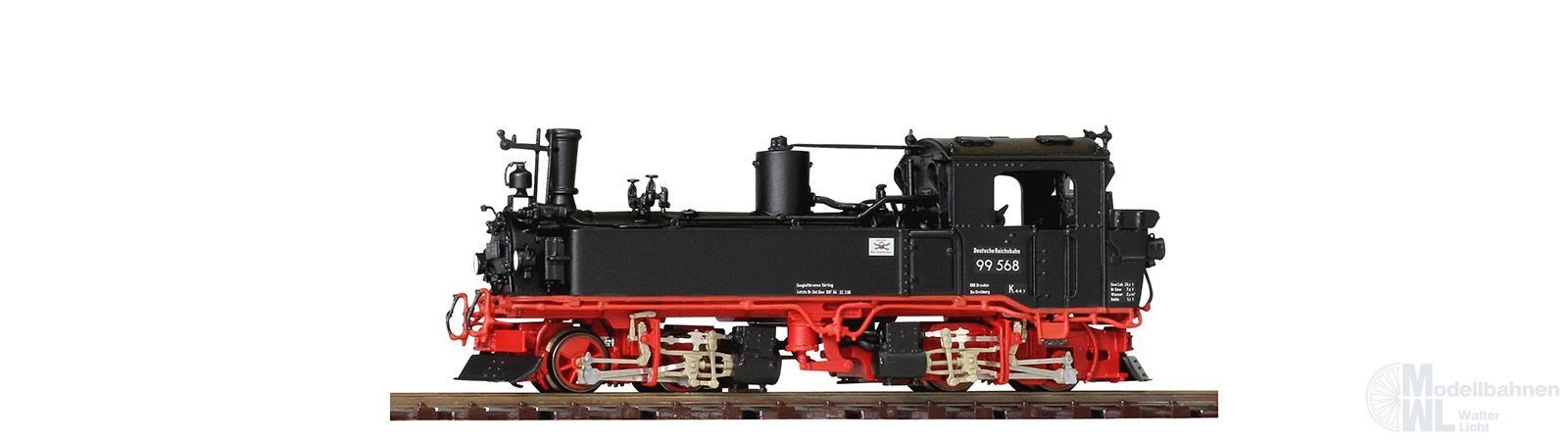 Bemo 1016868 - Dampflok BR 99 568 DR Ep.III-VI Fertigmodell H0e