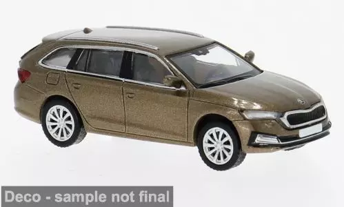 PCX-Models 870599 - Skoda Oktavia IV Combi dunkelbraun 2019 H0 1:87