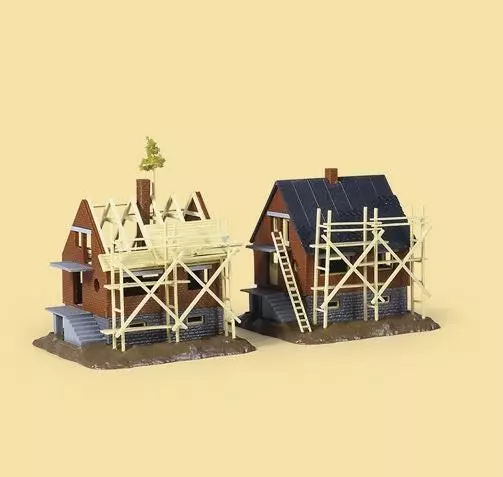 Auhagen 12215 - 2 Rohbausiedlungshäuser H0 1:87 / TT 1:120