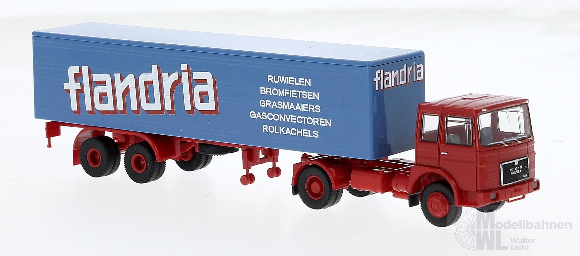 bre78164_0 Brekina 78164 - MAN F7 Koffersattelzug Flandria H0 1:87