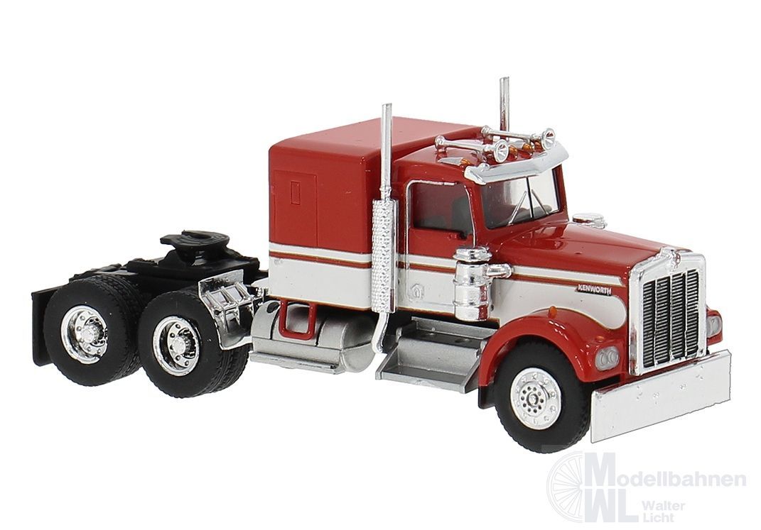 Brekina 86251 - Kenworth W900 Sattelzugmaschine rot/weiß H0 1:87