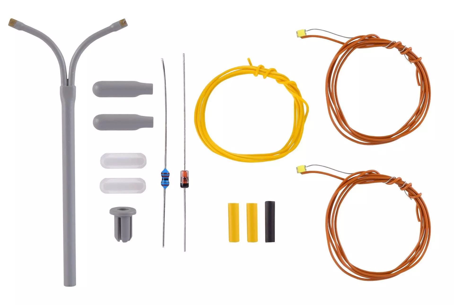 Viessmann 6623 - Bausatz Peitschenleuchte doppelt inkl. Glühbirne N 1:160