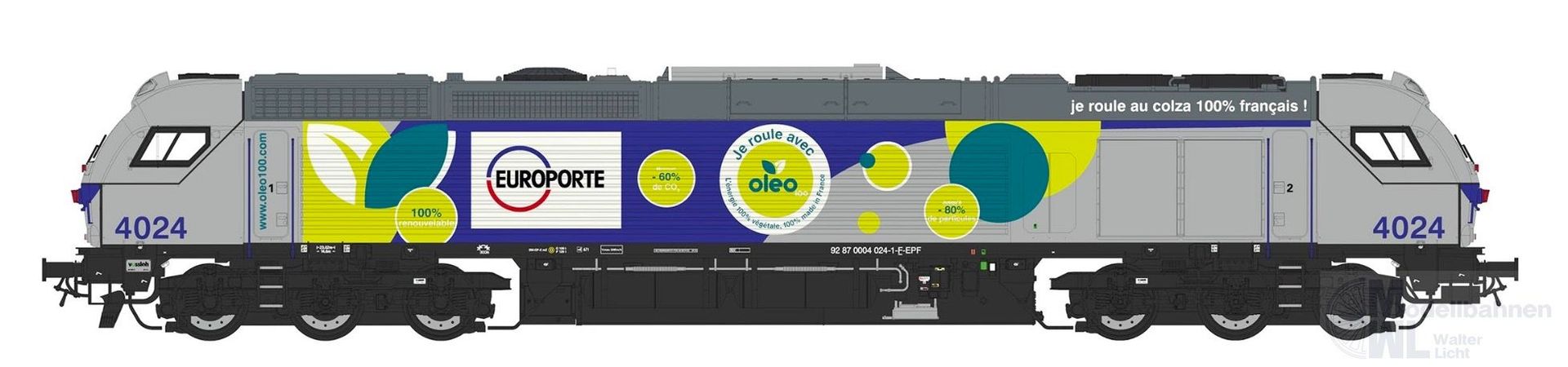 Sudexpress N0040241 - Diesellok BR E4024 Euro 4000 Europorte Ep.VI N 1:160