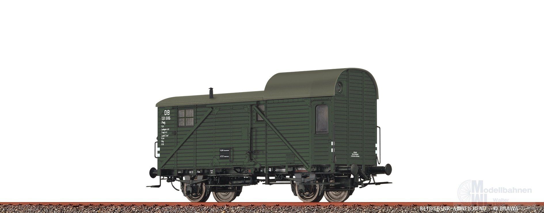 Brawa 49430 - Güterzuggepäckwagen DB Ep.III Pwg H0/GL Brawa 49430 - Güterzuggepäckwagen DB Ep.III Pwg H0/GL