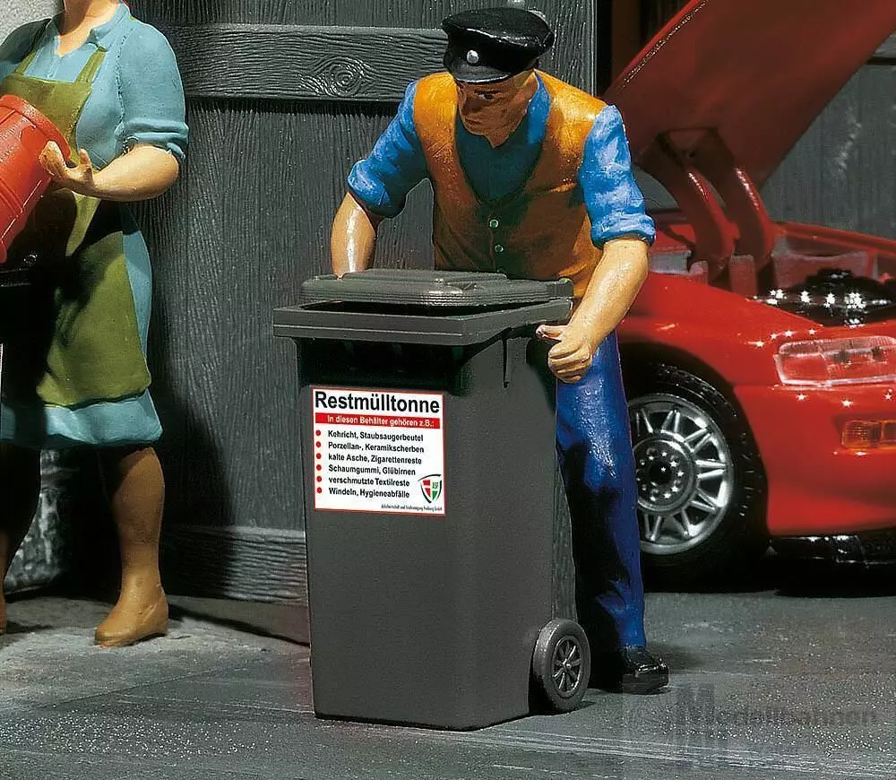 Pola 333205 - 2 Mülltonnen, grau Spur G 1:22,5