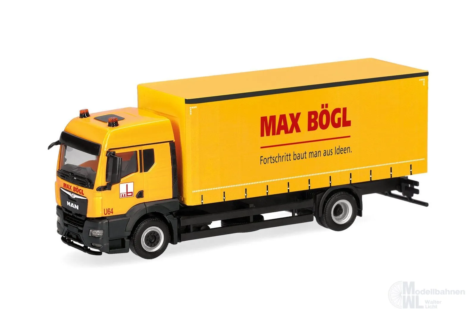 Herpa 322256 - MAN TGS TM Gardinenplanen LKW Max Bögl H0 1:87