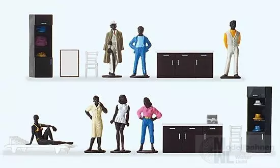 Preiser 17700 - Ladeneinrichtung Modeboutiqu H0 1:87