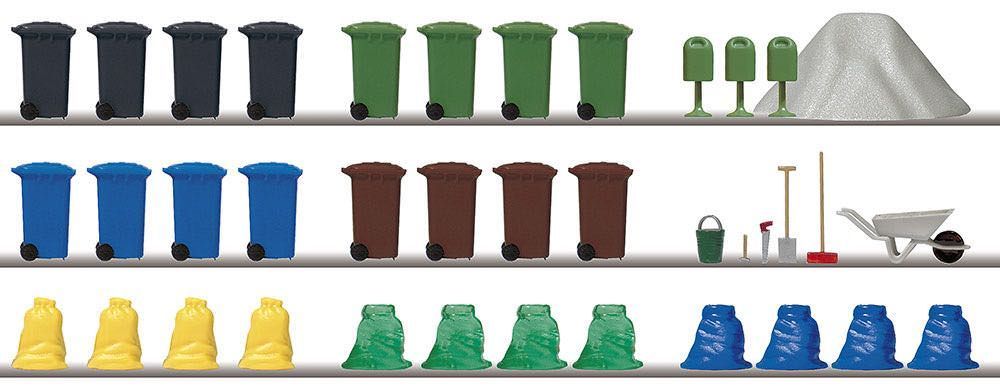 Busch 1136 - Müll-Set H0 1:87