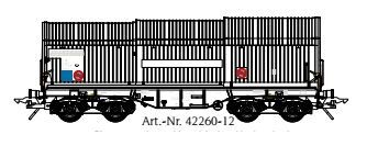Lenz 42260-12 - Teleskophaubenwagen Shimmns VTG Ep.VI Spur 0 Lenz 42260-12 - Teleskophaubenwagen Shimmns VTG Ep.VI Spur 0