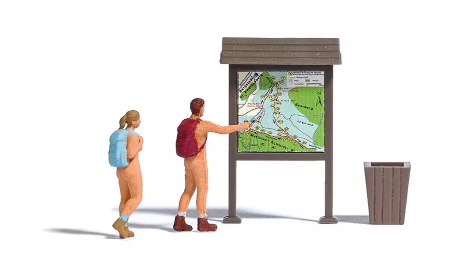 Busch 7947 - A-Set: Nackt wandern H0 1:87