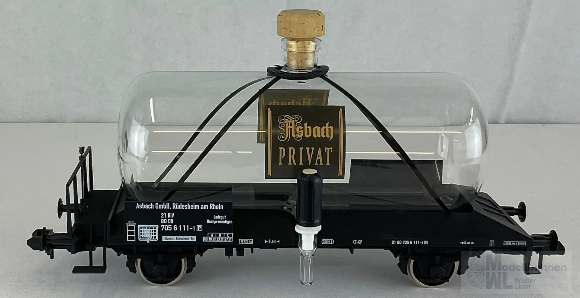 Märklin 58271 - MÄRKLIN - Glaskesselwagen DB Ep.IV Asbach PRIVAT Spur 1