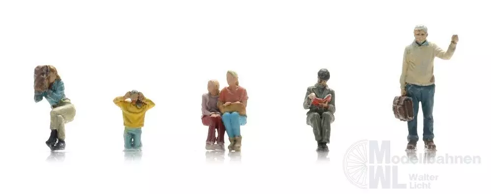 ARTITEC b.v. 5870118 - Buspassagiere (6) Fertigmodell H0 1:87