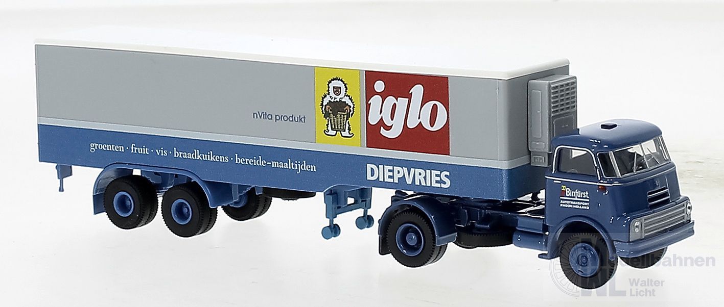 Brekina 85241 - DAF Do 2000 Kühlkofferzug Binfürst/Iglo H0 1:87 Brekina 85241 - DAF Do 2000 Kühlkofferzug Binfürst/Iglo H0 1:87