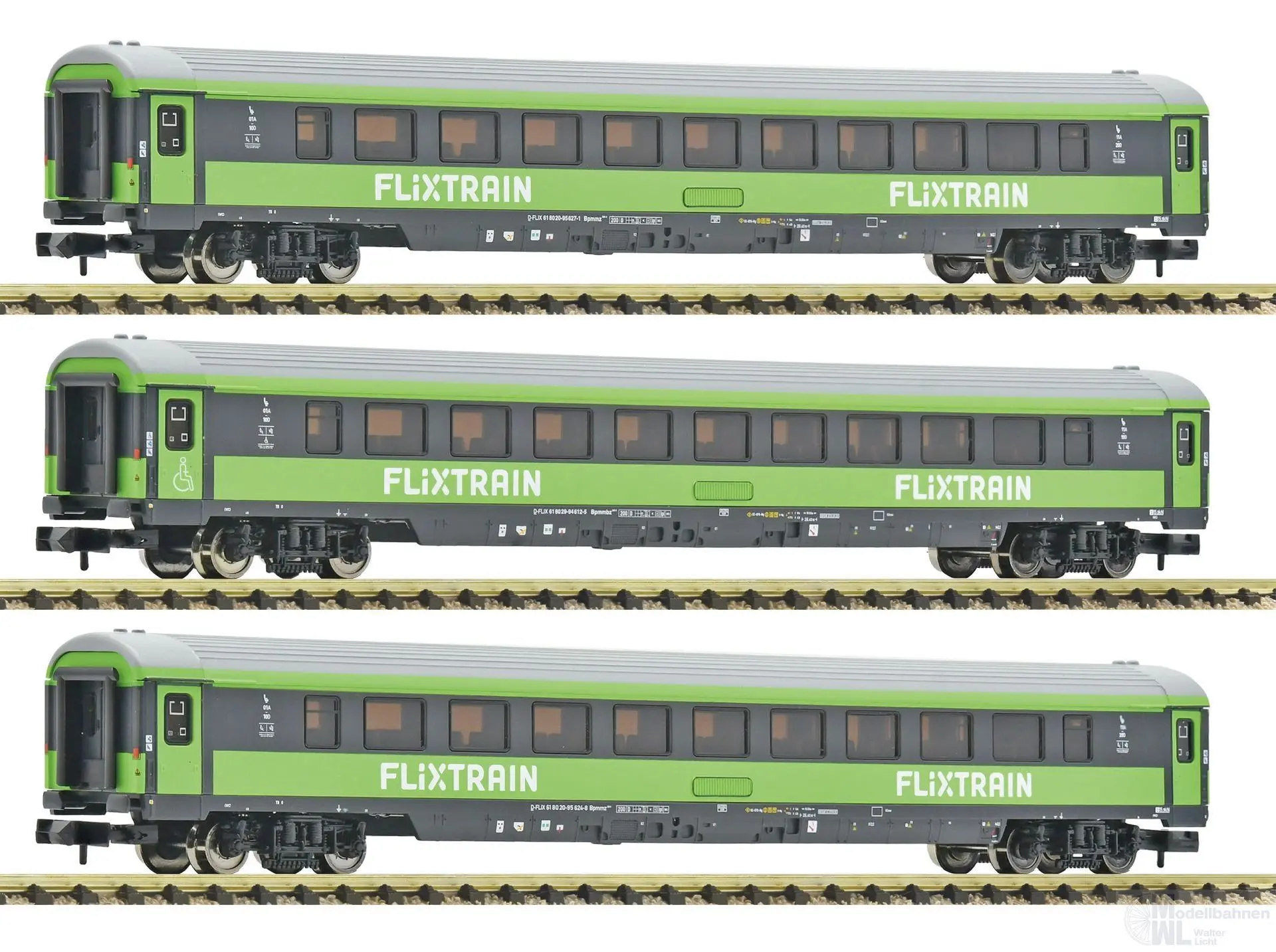 Fleischmann 6260086 - Personenwagen Set FLIXTRAIN Ep.VI 3.tlg. N 1:160
