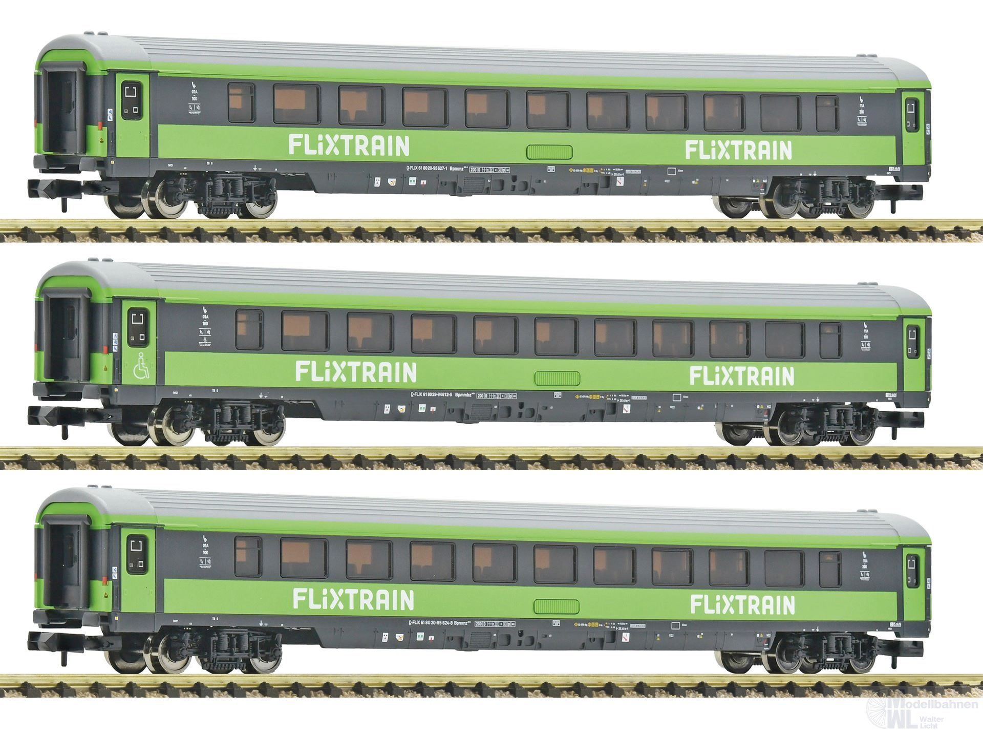 Fleischmann 6260086 - Personenwagen Set FLIXTRAIN Ep.VI 3.tlg. N 1:160