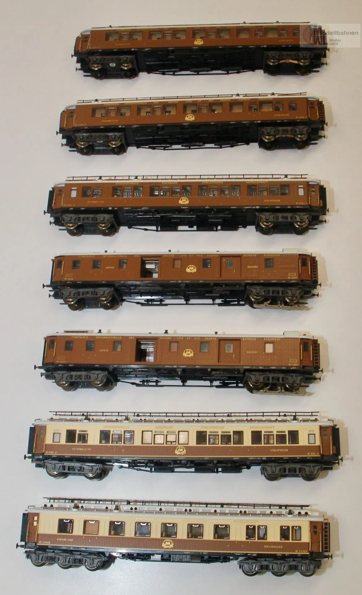 Märklin 42755 - MÄRKLIN - Schnellzugwagen-Set CIWL Ep.I 5.tlg. H0/WS Innenbeleuchtung