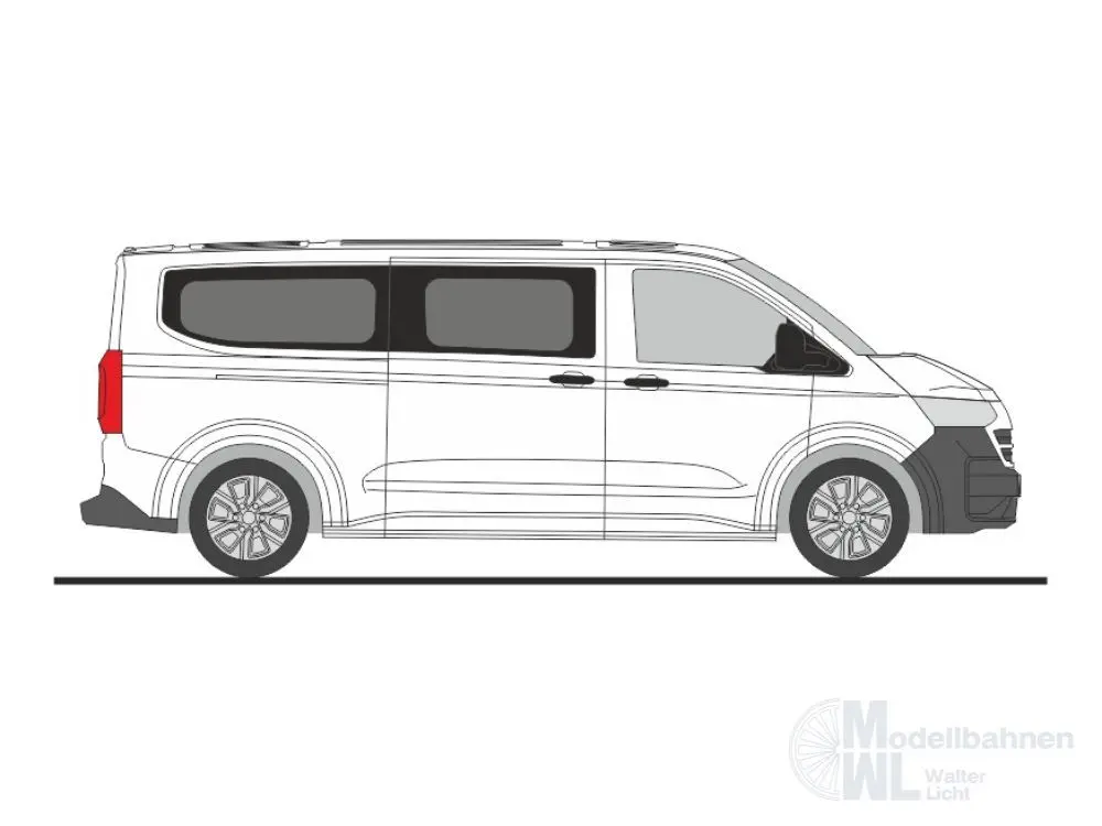 Rietze 11719 - Volkswagen Transporter T7 Bus LR FD clear white H0 1:87