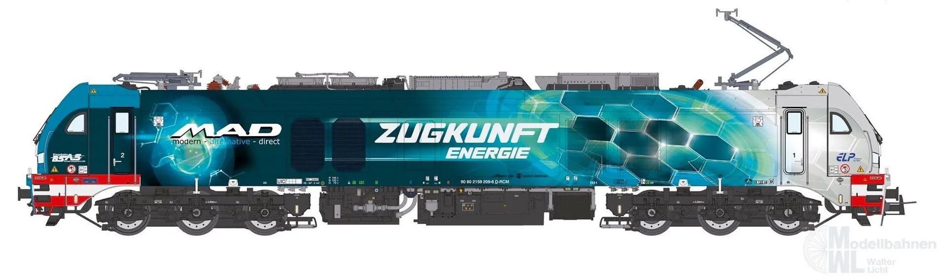 Sudexpress N1592091 - Zweikraftlok BR 159 209-6 EuroDual BSAS Ep.VI N 1:160