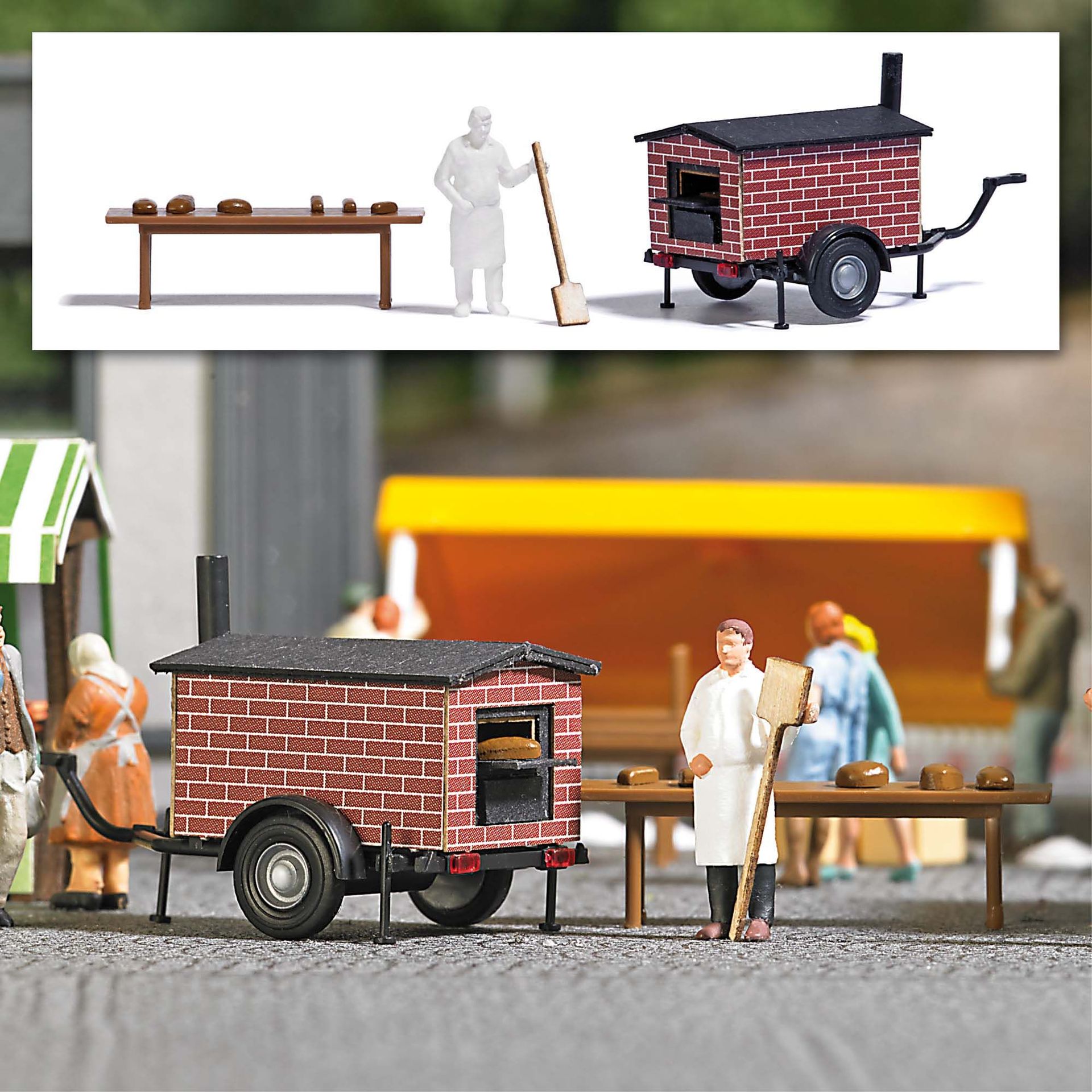 Busch 1827 - Mobiler Brotbackofen H0 1:87 Busch 1827 - Mobiler Brotbackofen H0 1:87