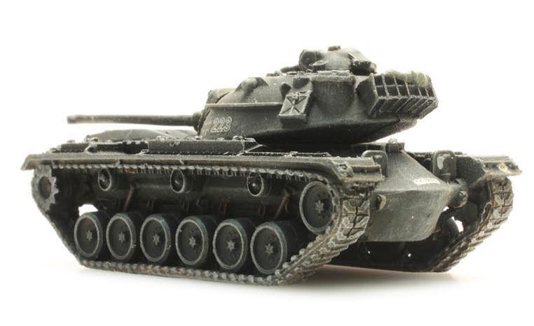 ARTITEC b.v. 6160048 - Panzer M48 A2 Eisenbahntransport Bundeswehr Deutschland N 1:160