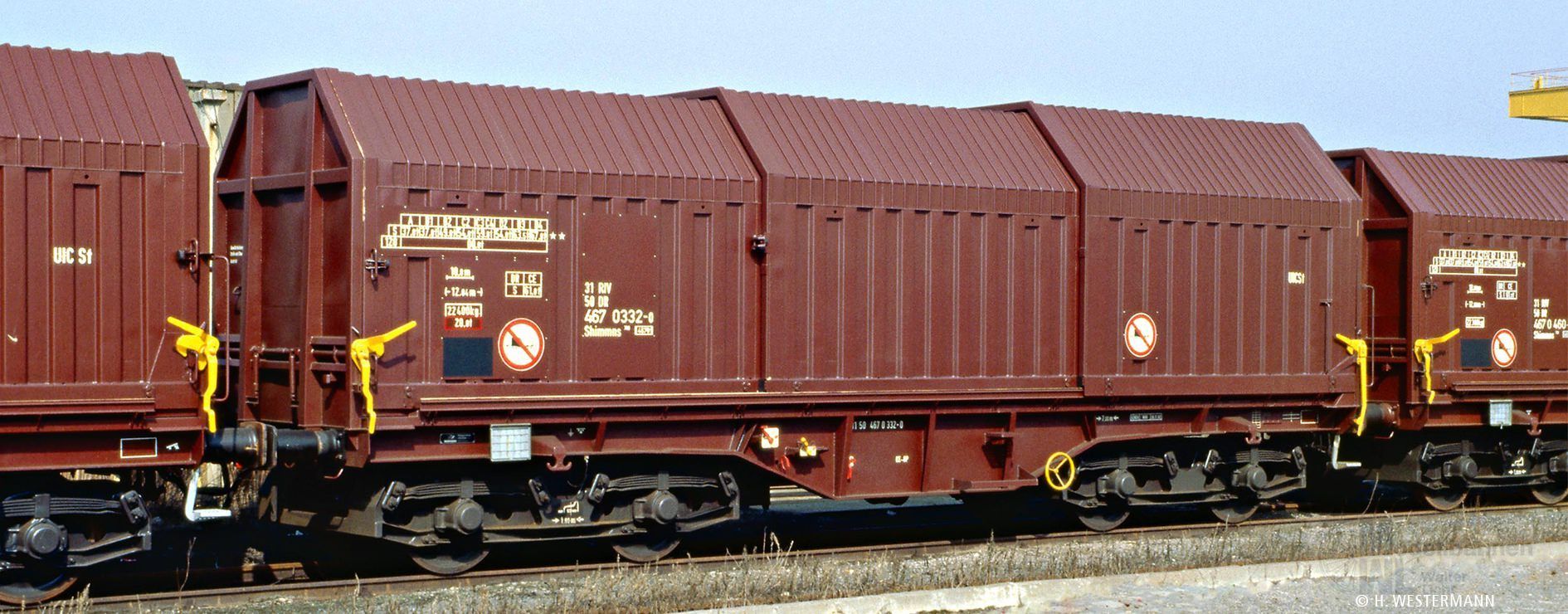 Brawa 50999 - Teleskophaubenwagen DR Ep.IV Shimmns708 H0/GL Brawa 50999 - Teleskophaubenwagen DR Ep.IV Shimmns708 H0/GL