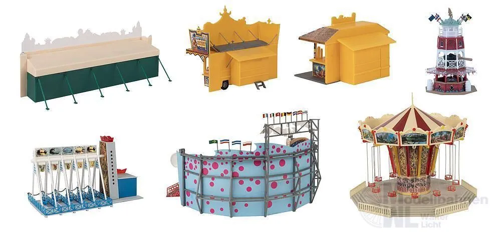 Faller 140460 - Kirmes-Set Jahrmarktvergnügen H0 1:87