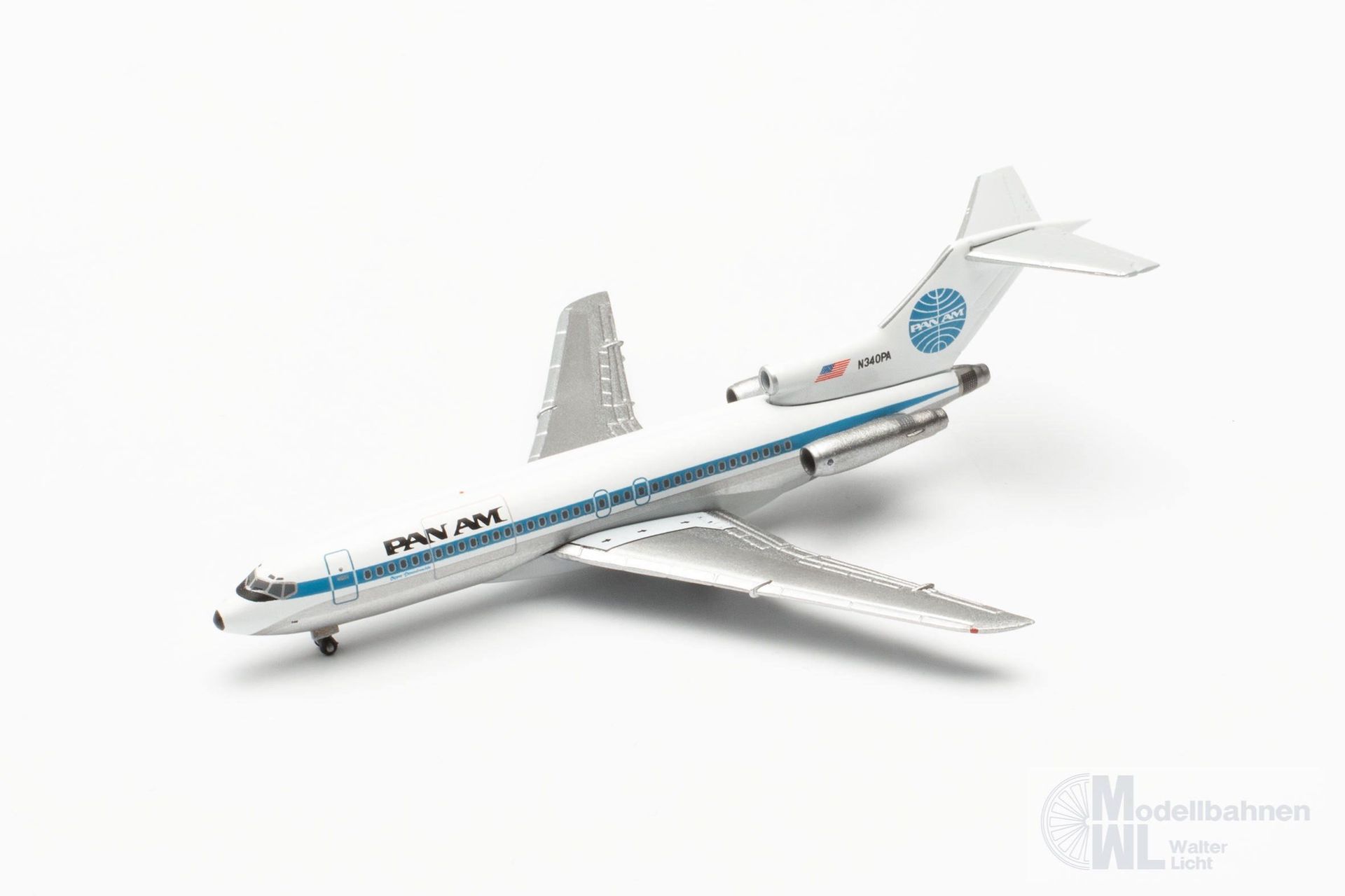 Herpa 537285 - Boeing 727-100 Pan Am 1:500
