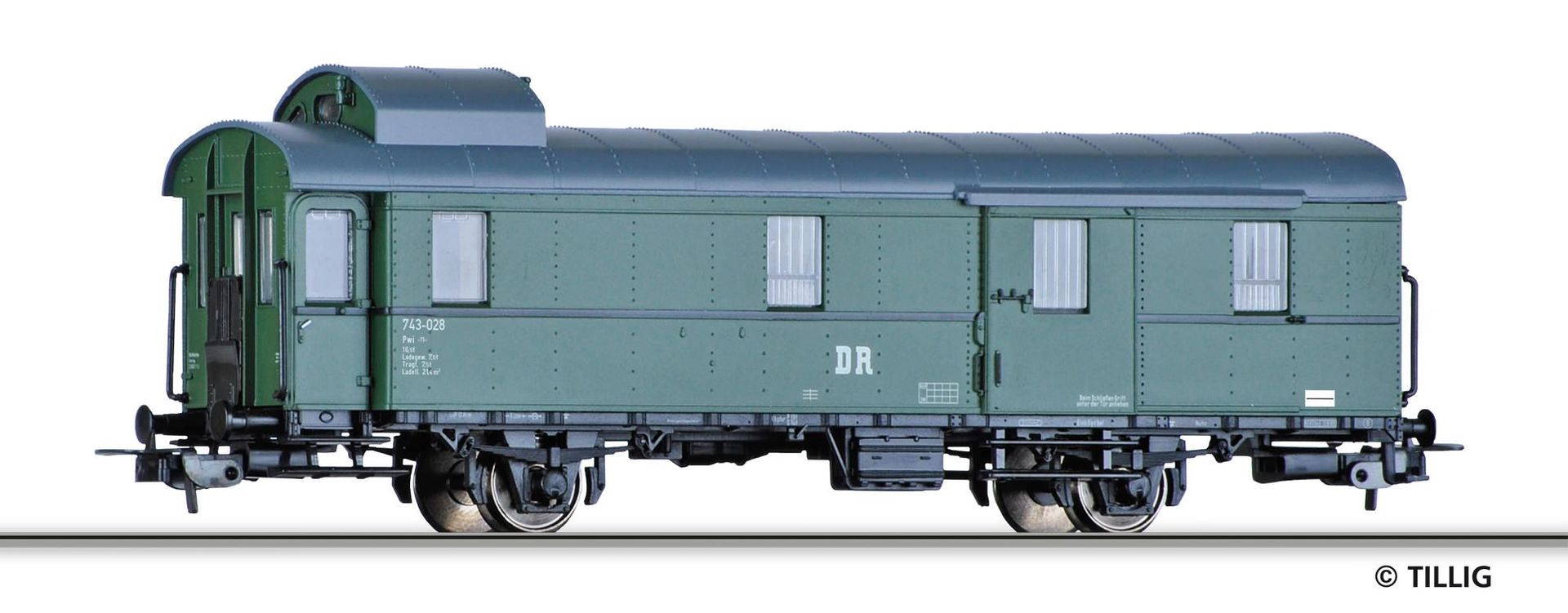 Tillig 74971 - Packwagen DR Ep.III Pw H0/GL