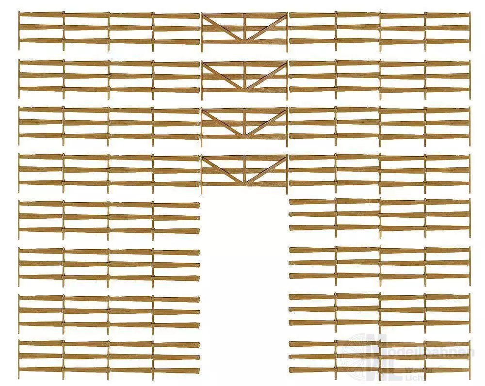 Faller 272402 - Bonanza-Zaun 93 cm N 1:160