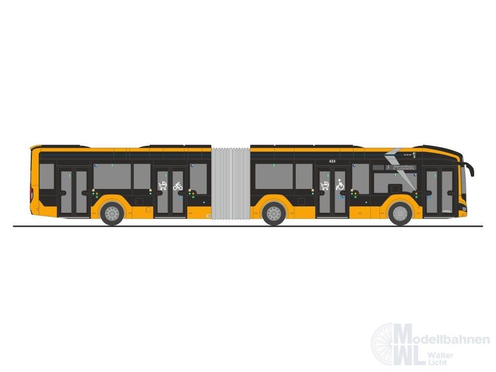 Rietze 76527 - MAN Lion's City 18 E HEAG mobilo Darmstadt H0 1:87