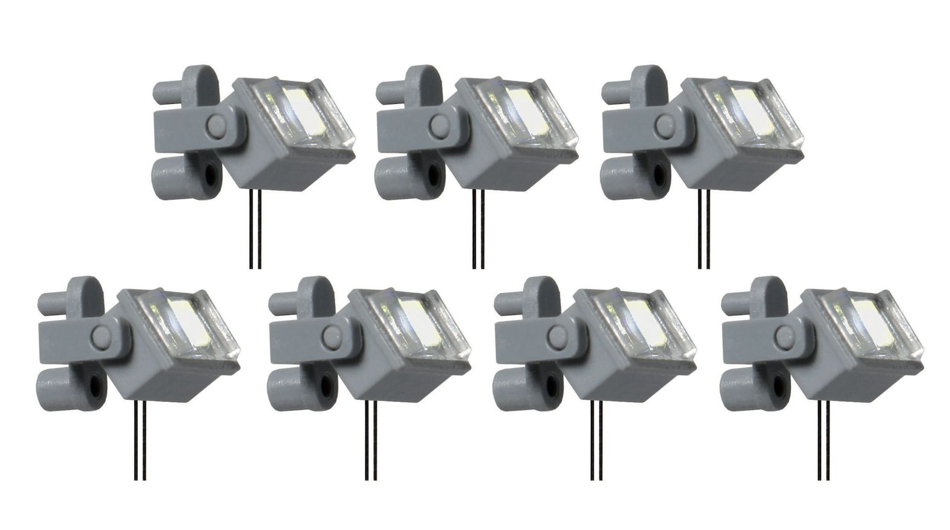 Viessmann 6339 - Deckenstrahler LED weiß 7 Stück TT 1:120