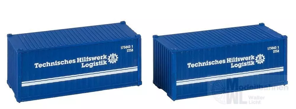 Faller 182005 - 20' Container THW 2er-Set H0 1:87