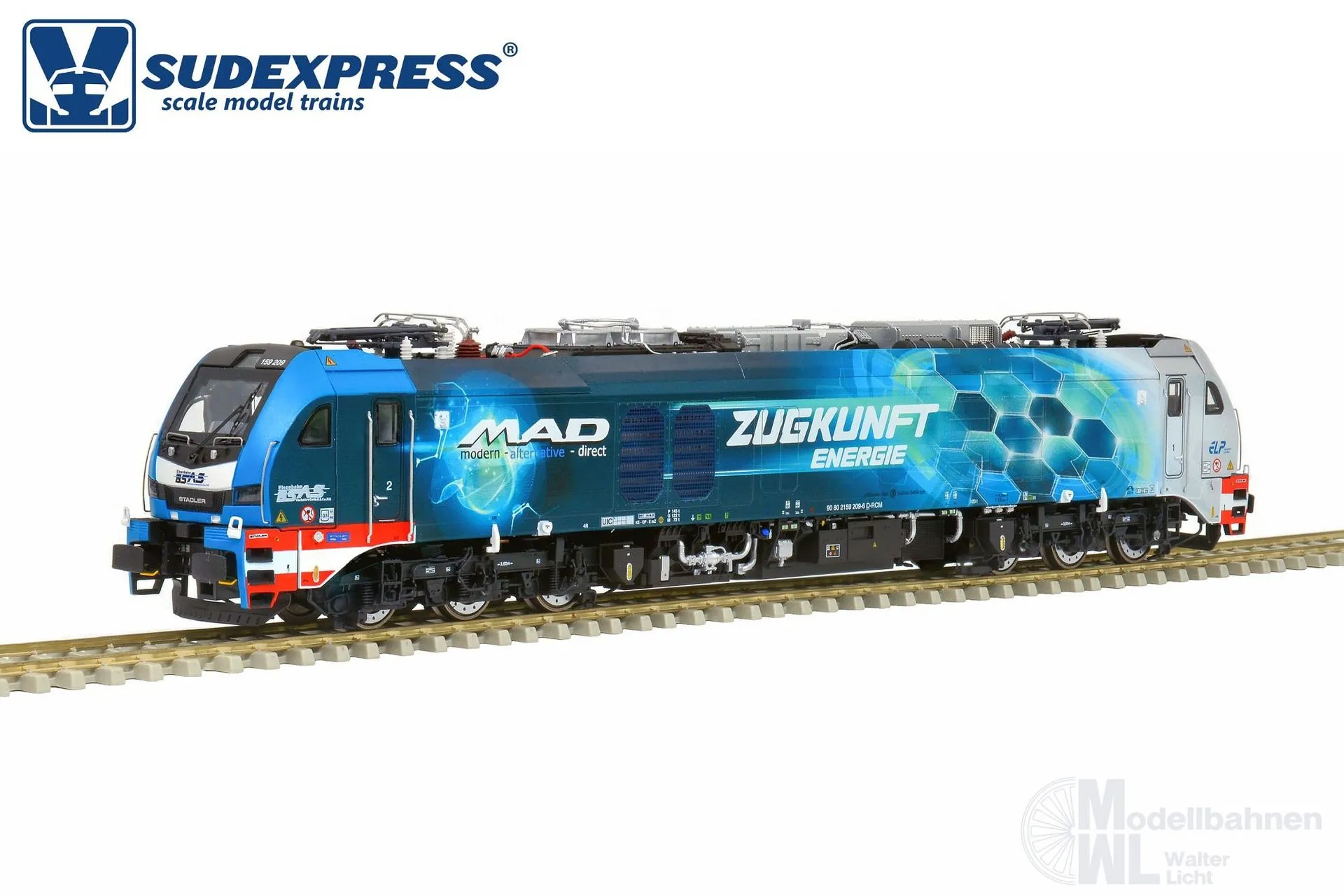 Sudexpress S1592091 - Zweikraftlok BR 159 209-6 EuroDual BSAS Ep.VI H0/GL