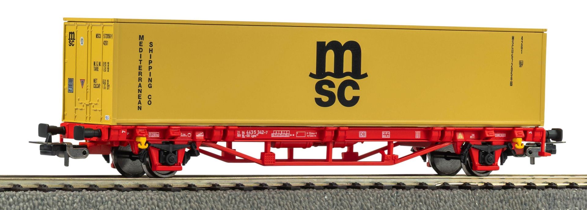 Piko 27726 - Containertragwagen NS Ep.V 1 x 40ft MSC H0/GL